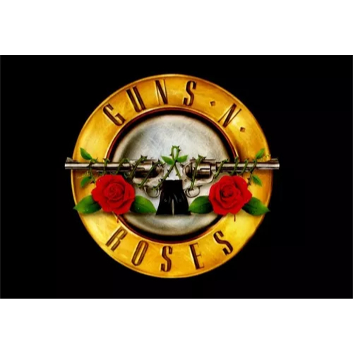 Bandeiras Guns N Roses Grande Cetim com Acabamento Rock Bandas 150x1,00 em Oferta na Shopee
