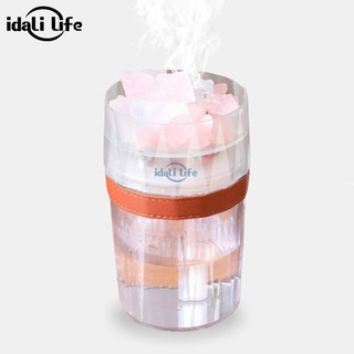 Umidificador Cristal de Luz Colorida Para Casa Desktop Atomizador USB Idali Life em Oferta na Shopee
