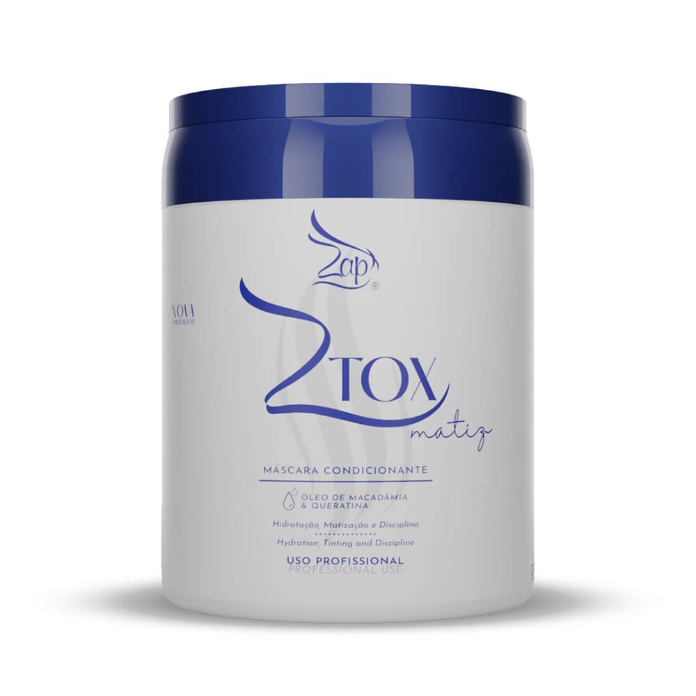 Ztox Matiz Máscara Condicionante Macadamia Zap Cosméticos Matização - 950g
