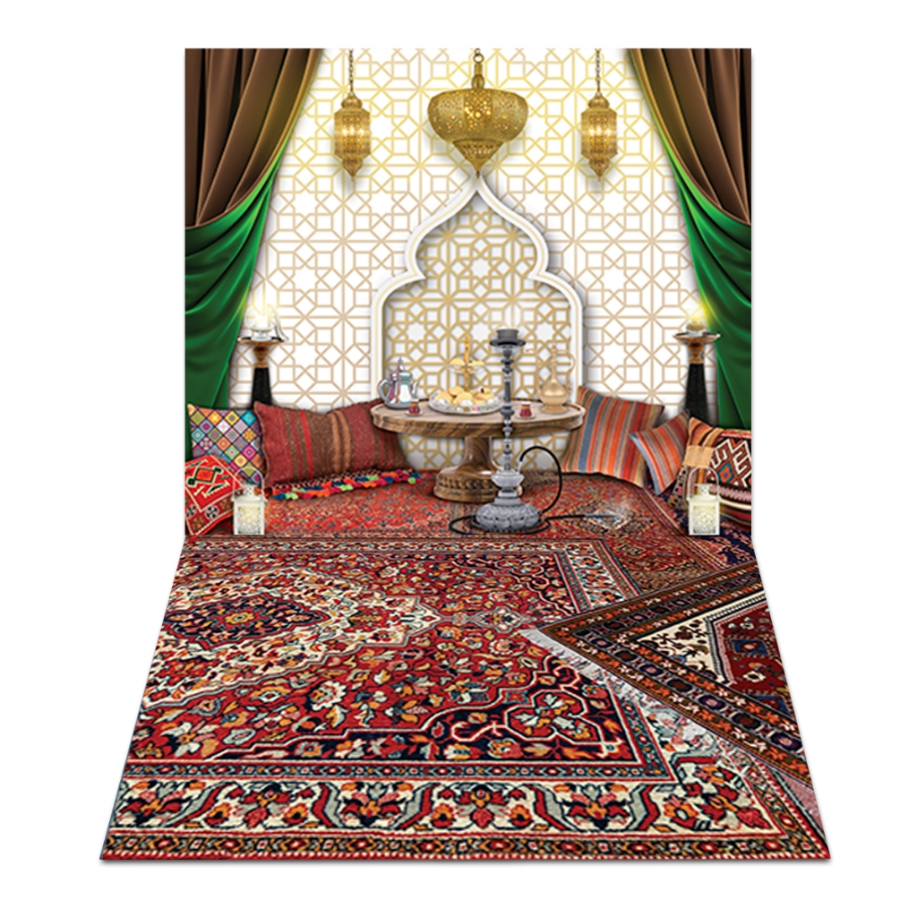 Fundo Fotográfico Cenário Árabe Indiano Em Tecido PN-0961