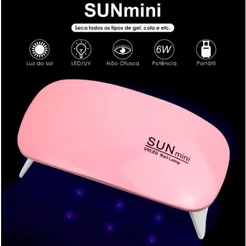 Mini Cabine Sun Mini de Unha Estufa LED para Unhas em Gel Portátil