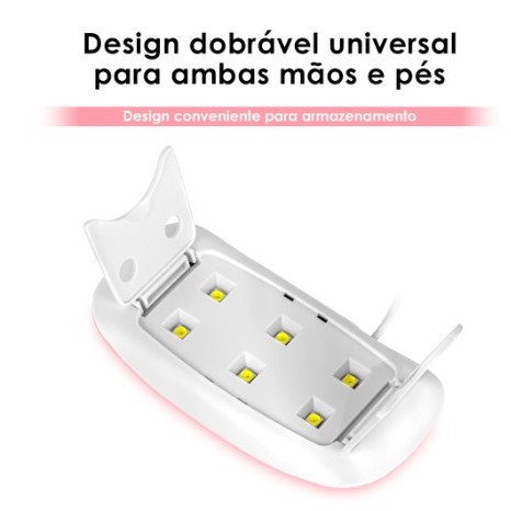 Mini Cabine Sun Mini de Unha Estufa LED para Unhas em Gel Portátil · foto 2