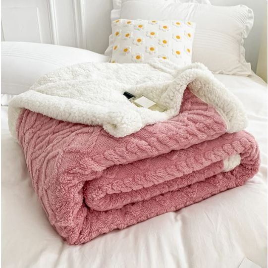 Cobertor Manta Glamour Com Sherpa Lã De Caneiro Casal Dupla Face 1,90 x 2,20 Super Macio