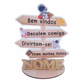 12 Centros Mesa placa astronauta Personalizado Lembranças Festa Aniversário em Oferta na Shopee