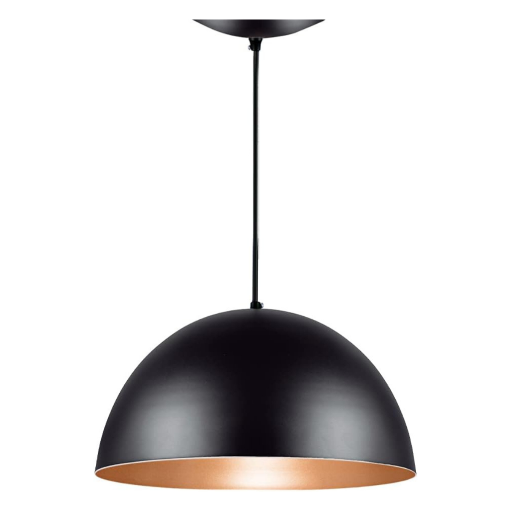 Luminária Pendente Meia Lua 40cm Decoração Elegante Sala Cozinha Quarto em Oferta na Shopee