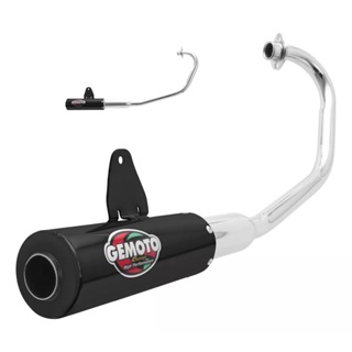 ESCAPAMENTO GEMOTO RACING PRETO VARIAS MOTOS em Oferta na Shopee