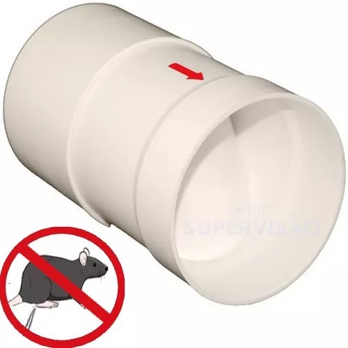 Luva de Retenção Branca PVC 15cm 1 unidade Estrela
