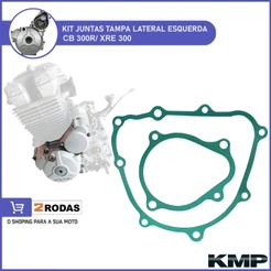 Kit Juntas Tampa Lateral Esquerda CB 300R/ XRE300 (Tampa Esquerda e Engrenagem Motor de Patida)