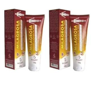 Kit 2 Pomada Massageadora Milagrosa - Moringa e Açafrão 150g Original Extra Forte em Oferta na Shopee