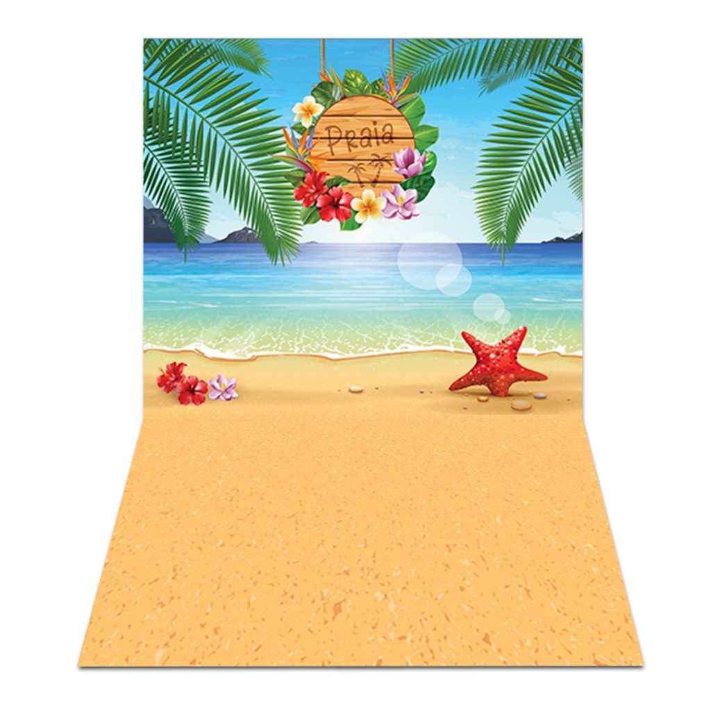 Fundo Fotográfico Cenário Praia Newborn Em Tecido PN-0965 em Oferta na Shopee