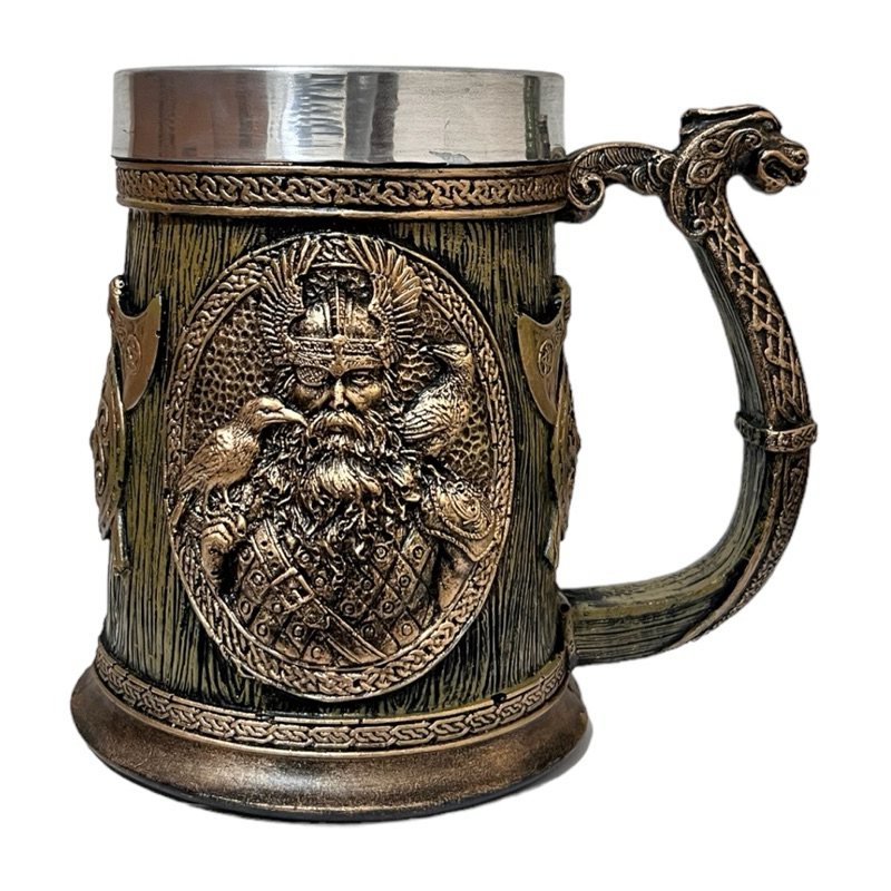 Caneca Chopp Thor Odin Medieval Nórdica Viking 500ml Geek