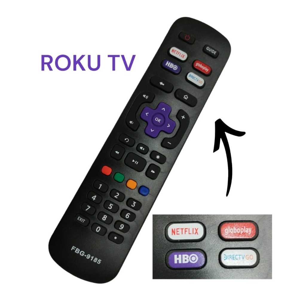 Controle Remoto tv Semp toshiba Roku Rc-nw32266001120 FBG-9185
