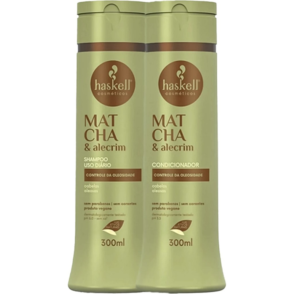Kit Haskell Matcha Shampoo 300 ml + Condicionador 300ml