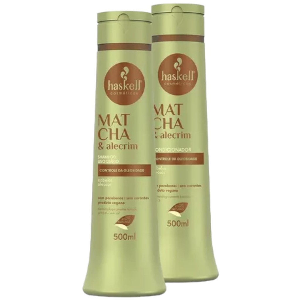 Kit Haskell Matcha Shampoo 500ml + Condicionador 500ml