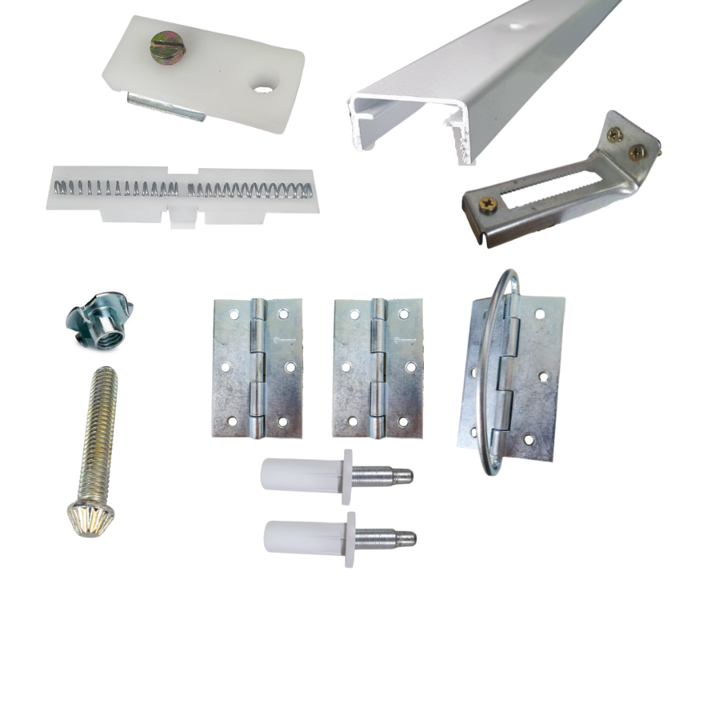 Kit para Porta Camarão Branco - com Dobradiças 72cm