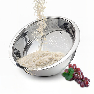 Escorredor De Arroz Salada Frutas Inox Utensílios De Cozinha