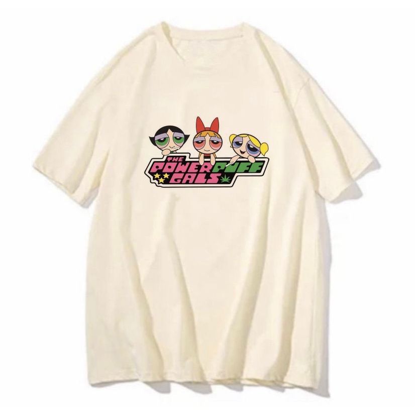 Camiseta The PowerPuff Girls logo Weed blusa feminina masculina super poderosas desenho chapado brisa camisa art