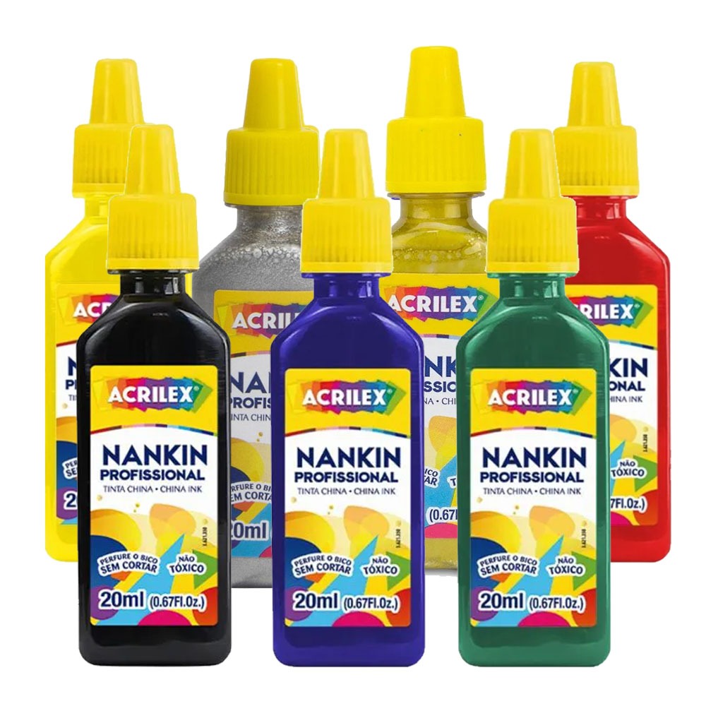 Tinta Nankin 20 ml Acrilex - Escolha a Cor