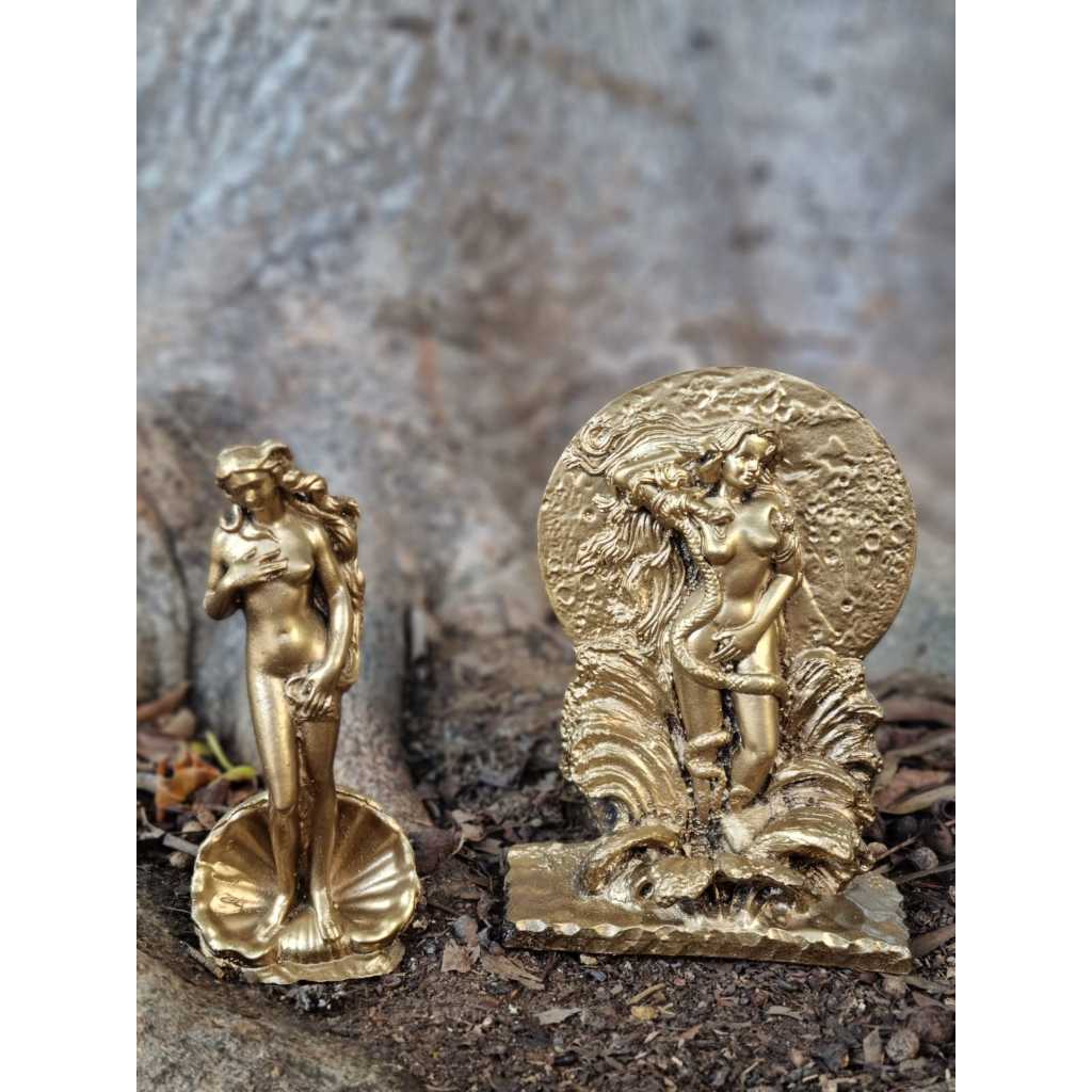Deusa Lilith Wicca + Deusa Afrodite Kit - Item para Decoração Esoterica