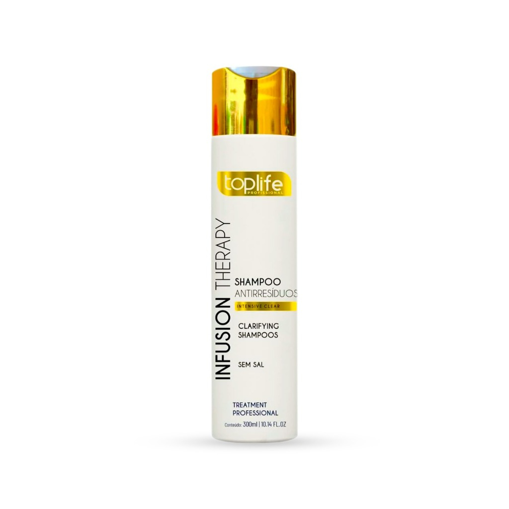 Shampoo Anti  Residuos Toplife Profissional 300mL Limpeza Profunda