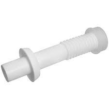 Conjunto de Ligação Ajustável Branco com Canopla de Parede e Espude  25cm Astra