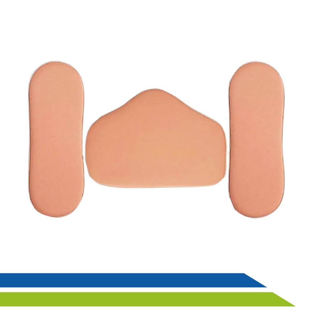 Kit Placas ou Talas em Espuma Flexível Proteção Contenção Pós Cirúrgico Abdômen e Laterais New Form