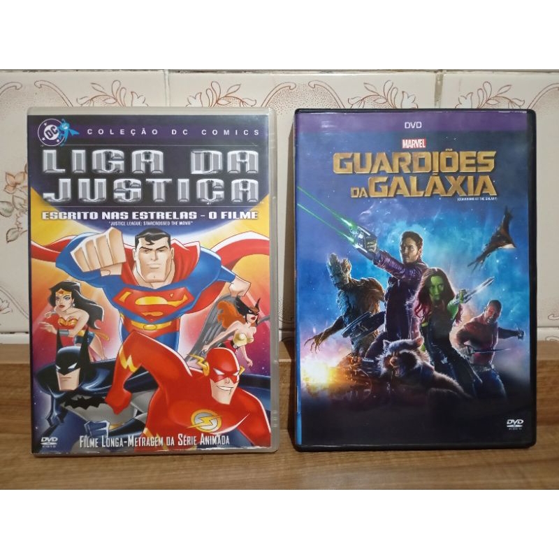 Dvd Infantil Liga Da Justiça: O Filme E Guardiões Da Galáxia - Original