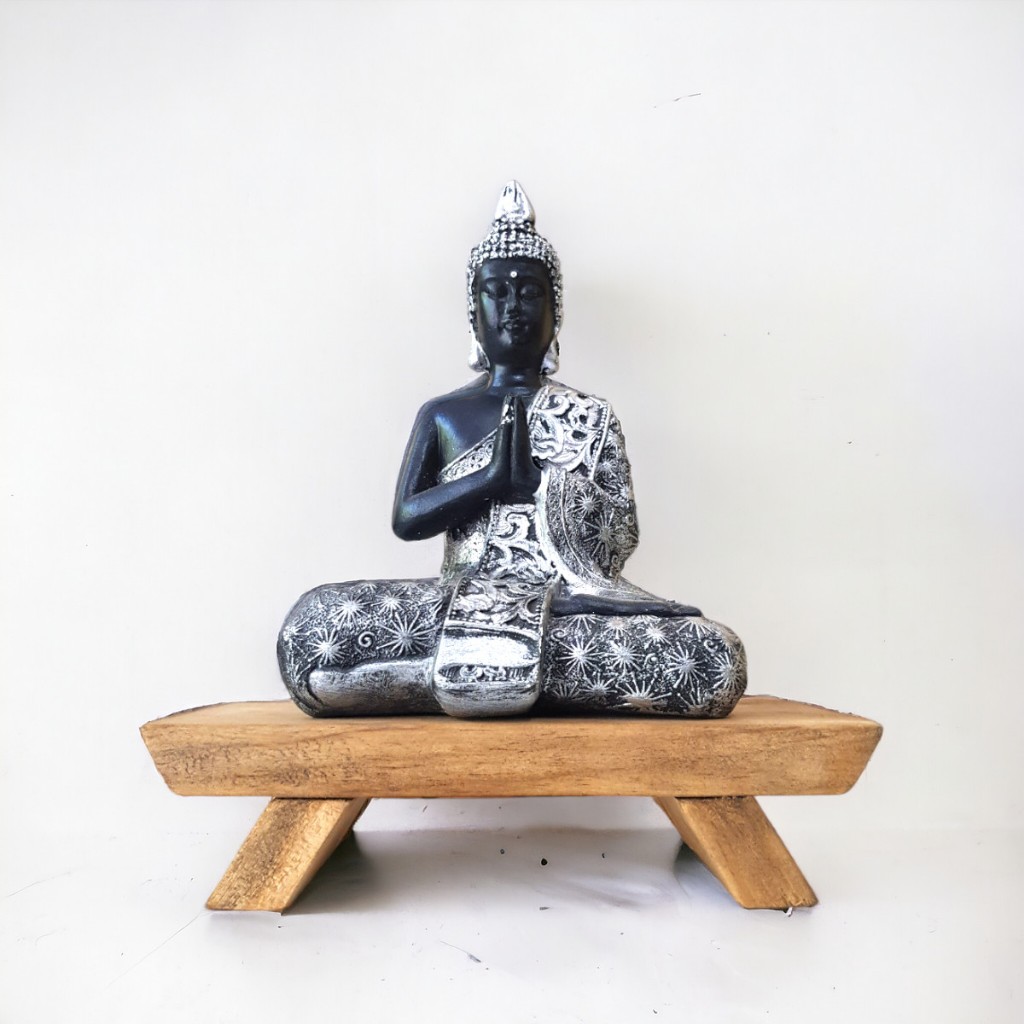 Imagem Mini Altar oratório meditação suporte de mesa para pedras e cristais estátuas budismo wicca ZA02