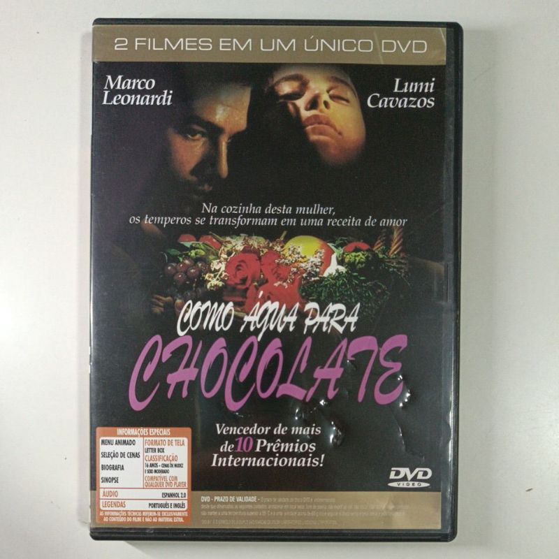 Dvd Como Água Para Chocolate + Meu Adorável Sonhador - 2 Filmes - Dvd Dupla Face