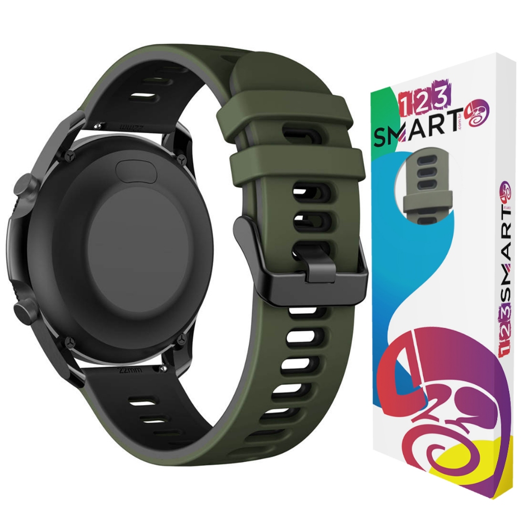 Pulseira de Silicone Esportiva para Amazfit GTR 47mm, GTR 2, GTR 3, GTR 4, Stratos 1 e 2, S1, Bip 5, Cheetah Round e Pro