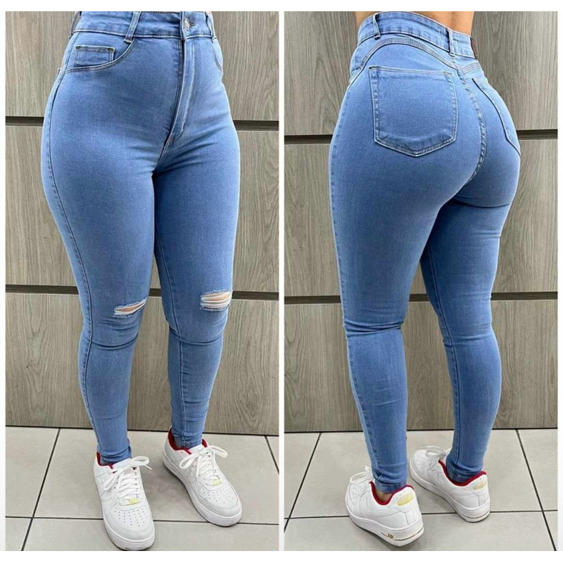 calça skinny jeans clara em Oferta na Shopee