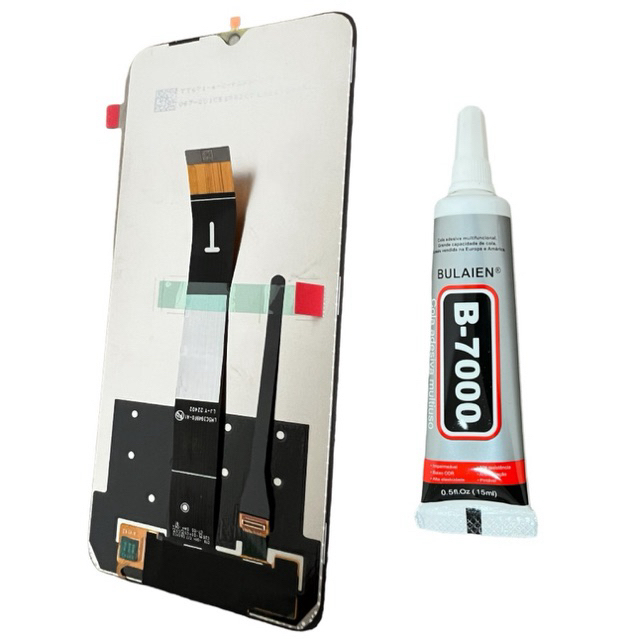 Tela Frontal Display Para Redmi 12c 100% Original + Cola