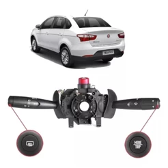 Chave De Seta Fiat Siena Sem Limpador Traseiro Com Trip E Desembaçador 2009 Em Diante