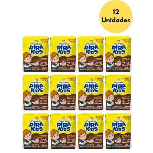 12 Unidades Achocolatado Pirakids Piracanjuba Bebida Lactea 200ml cada em Oferta na Shopee