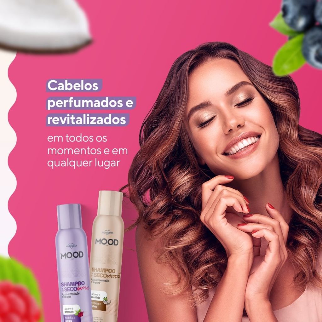 Spray Shampoo a Seco Mood Care | My Health 150ml em Oferta na Shopee