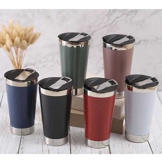 Copo Térmico inox Com Tampa e Abridor 473ml-Entrega imediata