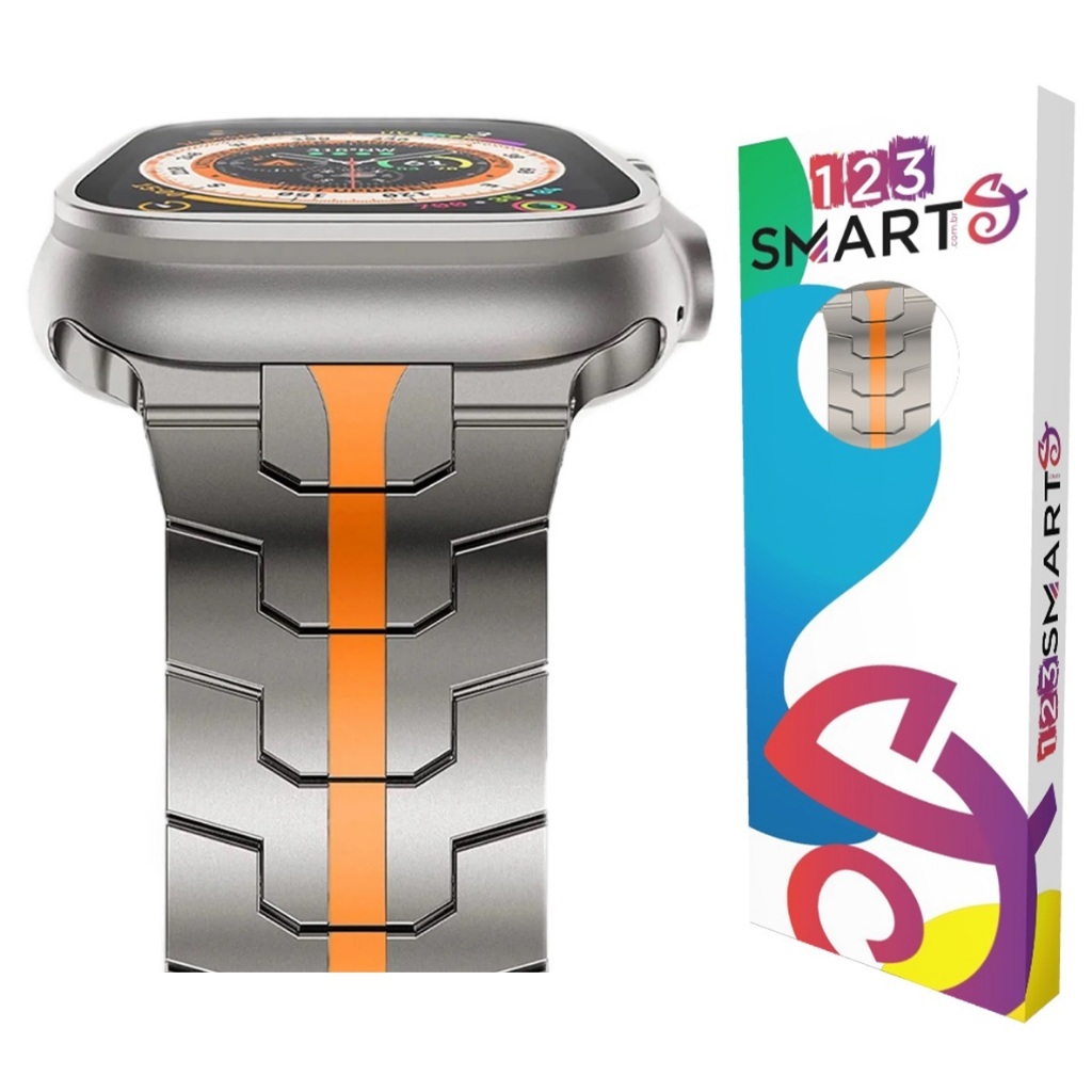 Pulseira de aço iron Man para Apple Watch Ultra 1 e 2 49mm iwatch 9 8 7 6 5 4 3 