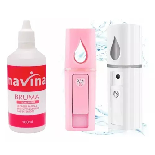 Bruma Acelerador De Cílios Navina 100ml + Nano Vaporizador