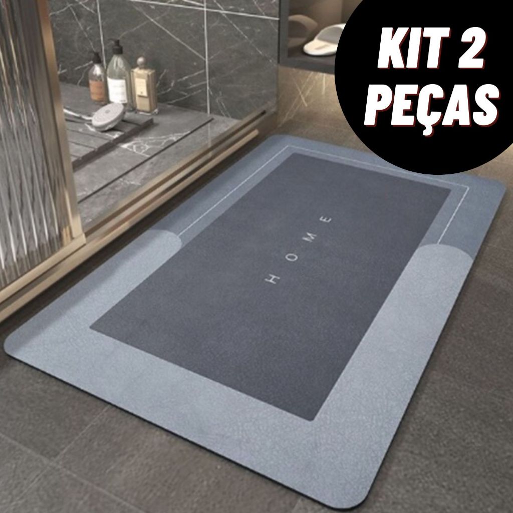 Tapete De Banheiro Absorvente Antiderrapante em Oferta na Shopee
