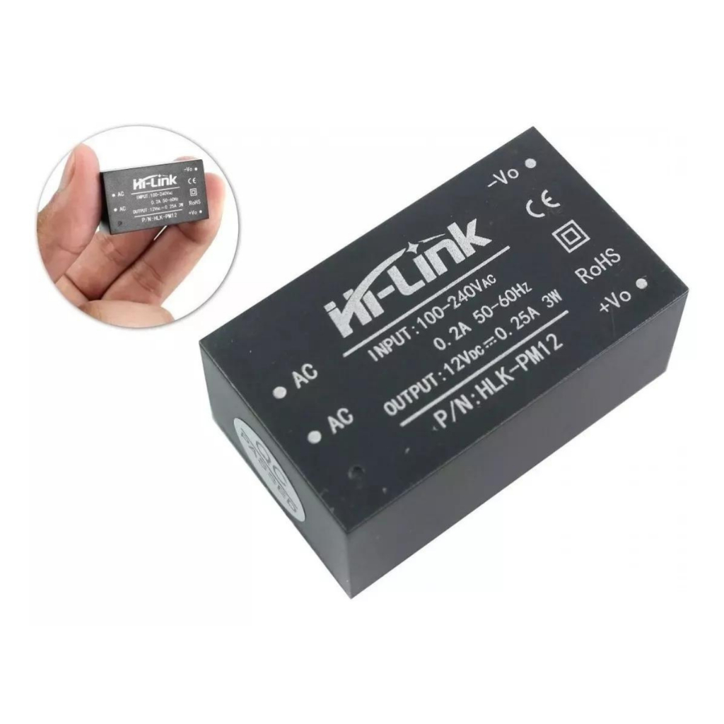 Mini Fonte Hi-link Hlk-pm01 240v P/ 5vdc 3w