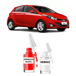 Tinta Tira Risco Automotivo Hyundai HB20 Vermelho Tropic em Oferta na Shopee