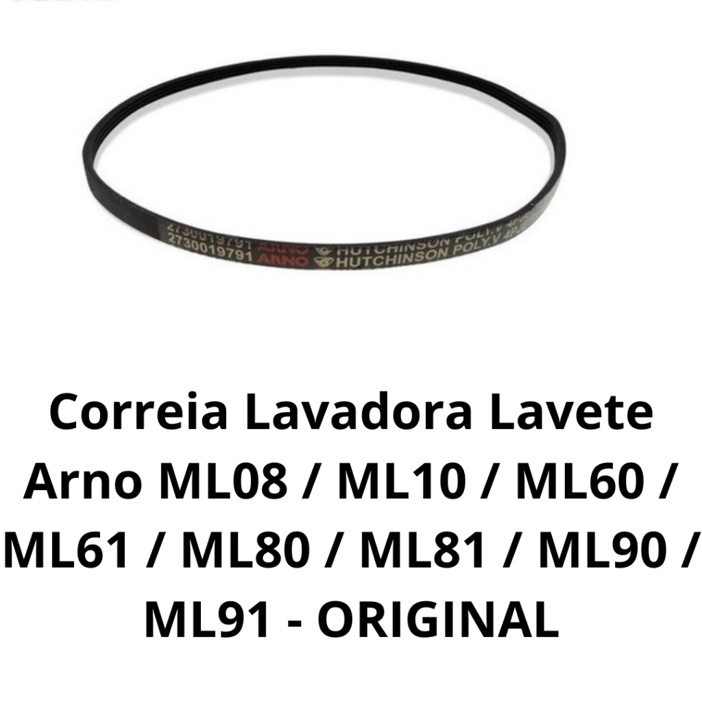 Correia Lavadora Lavete Arno ML08 / ML10 / ML60 / ML61 / ML80 / ML81 / ML90 / ML91 - ORIGINAL
