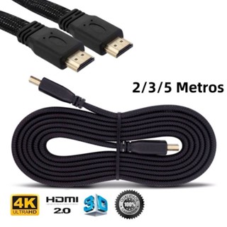 Cabo Hdmi HdTV Full Hd 4K 3D Alta definição Resolução Versão 2.0 2/3/5 Metros em Oferta na Shopee
