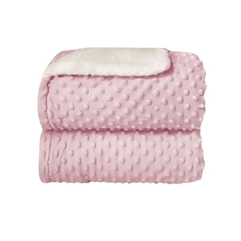 Coberdrom Para Saída de Maternidade Soft Pipoquinha com Sherpa