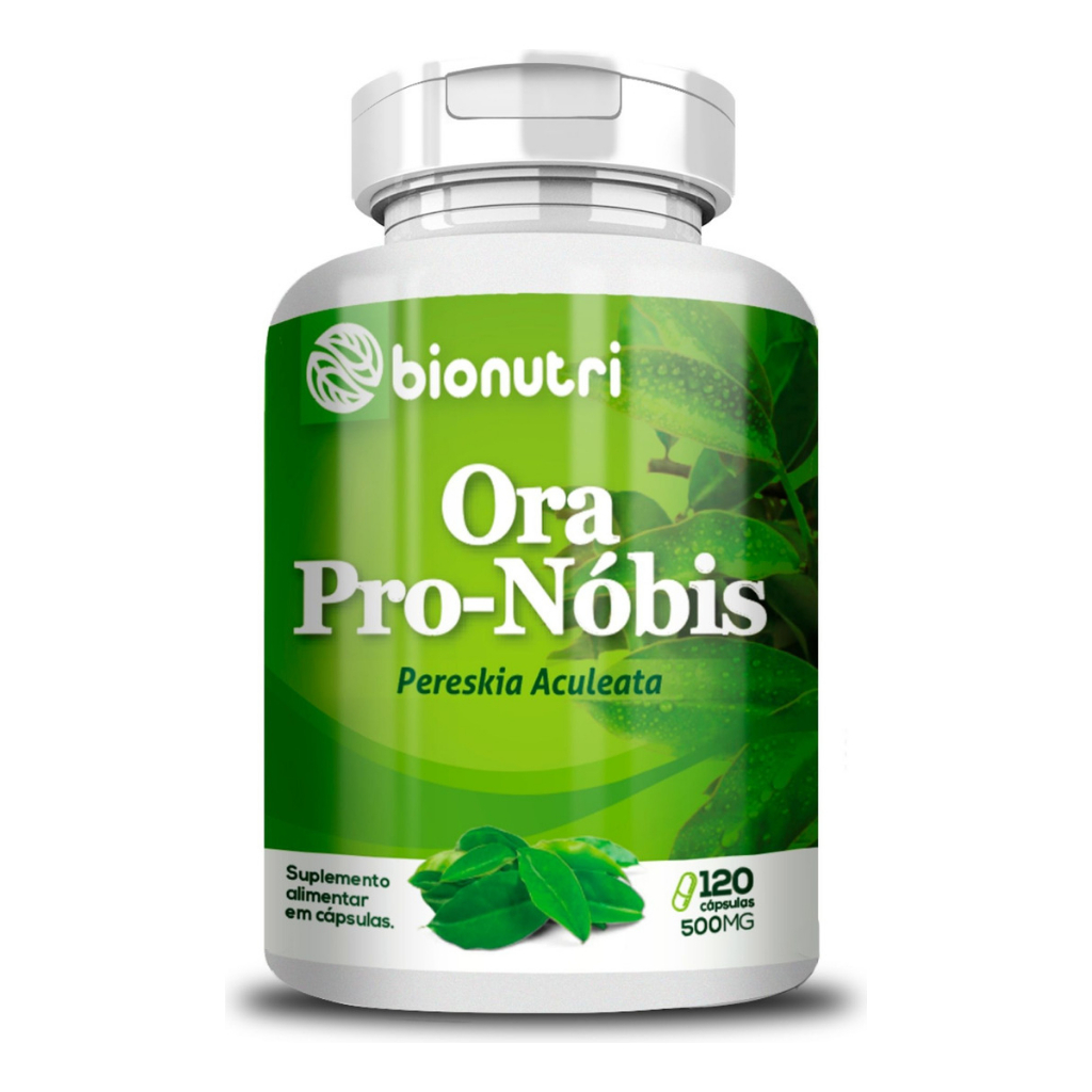 Ora Pro Nobis Pereskia Aculeata 120 Caps 500mg 100% Bionutri