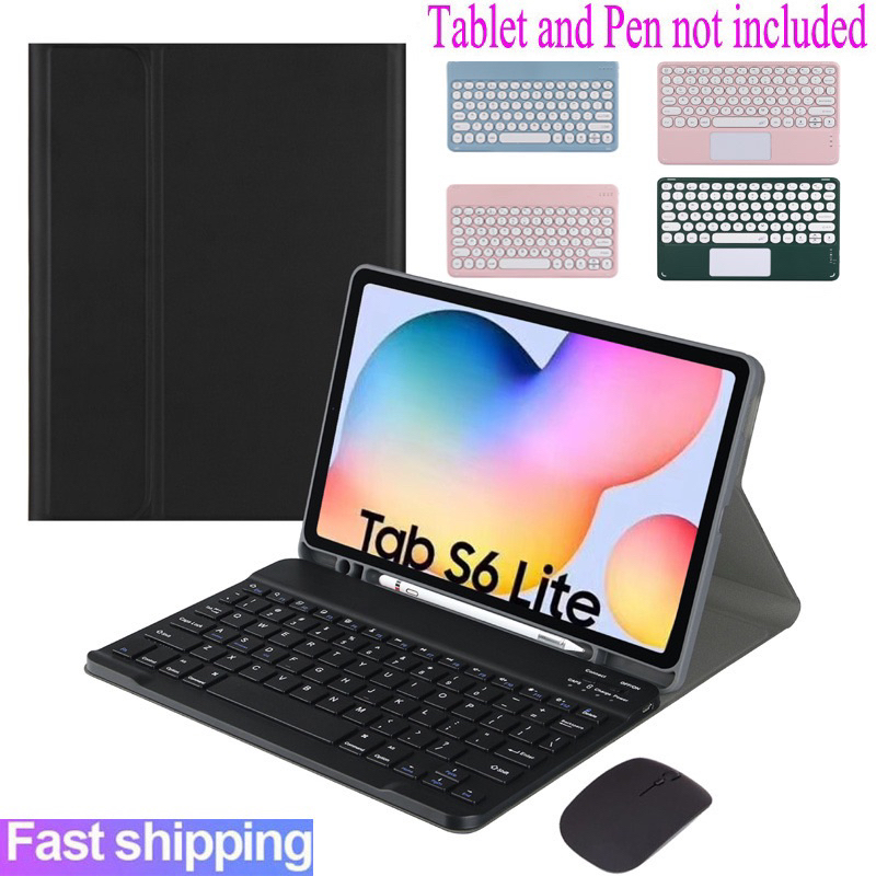 ATALHOBR Capa magnético e trackpad teclado Samsung Galaxy Tab S6 Lite P610 P615 P617 P613 P620 P625 10.4 Suporte Caneta