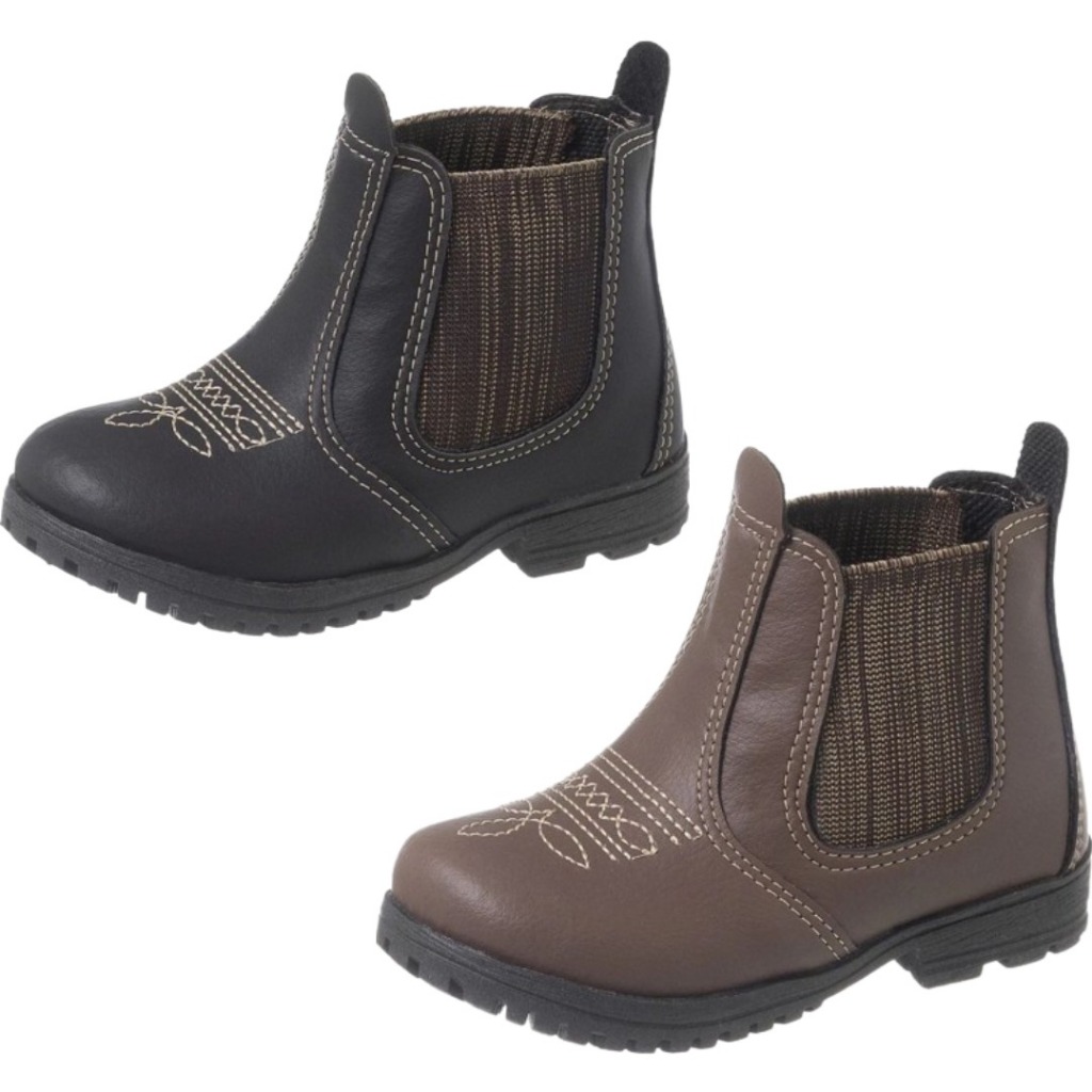 Bota jeca Infantil Masculino Jequinha Cowntry Estilosa Confortável casual