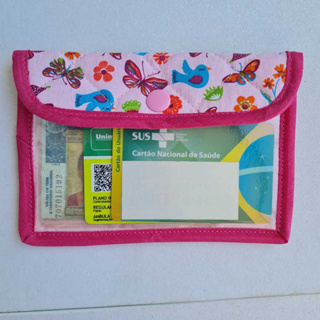 Carteira Porta Documentos e Mini Certidão Nascimento em Oferta na Shopee