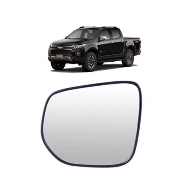 Lente Espelho Retrovisor S10 2013 até 2023 Esquerdo(Elétrico)