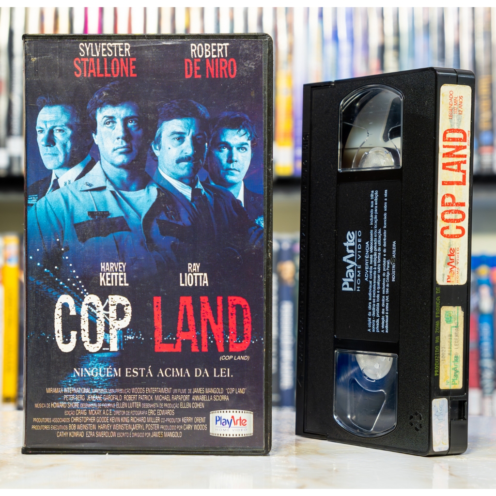 VHS COP LAND - LEGENDADO - Sylvester Stallone Robert DeNiro Ray Liotta - Original - Fita de Vídeo Filme - Play Arte